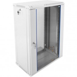 Шкаф коммутационный ЦМО ШРН-ЭКОНОМ (ШРН-Э-18.350) настенный 18U 600x350мм пер.дв.стекл направл.под закл.гайки 85кг серый 300мм 22.14кг 180град. 878мм IP20 сталь ШРН-Э-18.350
