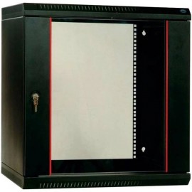 Шкаф коммутационный ЦМО ШРН-Эконом (ШРН-Э-18.650-9005) настенный 18U 600x650мм пер.дв.стекл 65кг черный 600мм 31.86кг 180град. 930мм IP20 сталь ШРН-Э-18.650-9005
