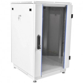 Шкаф коммутационный ЦМО (ШТК-М-27.6.6-1ААА) напольный 27U 600x600мм пер.дв.стекл задн.дв.стал.лист 2 бок.пан. направл.под закл.гайки 400кг серый 455мм 63кг 180град. 1360мм ШТК-М-27.6.6-1ААА