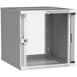 Шкаф коммутационный ITK Linea WE (LWE3-12U64-GF) настенный 12U 600x450мм пер.дв.стекл направл.под закл.гайки 50кг серый 400мм 15.8кг 200град. 585мм IP20 IK08 сталь LWE3-12U64-GF