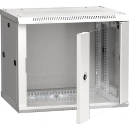 Шкаф коммутационный ITK Linea W (LWR3-09U64-GF) настенный 9U 600x450мм пер.дв.стекл 90кг серый 350мм 24кг 200град. 500мм IP20 IK08 сталь LWR3-09U64-GF