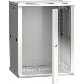 Шкаф коммутационный ITK Linea W (LWR3-15U64-GF) настенный 15U 600x450мм пер.дв.стекл 90кг серый 350мм 29кг 200град. 770мм IP20 IK08 сталь LWR3-15U64-GF