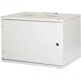 Шкаф коммутационный Lande NetBox Soho (LN-SH09U5450-LG-F0-2) настенный 9U 540x500мм пер.дв.металл задн.дв.стал.лист несъемн.бок.пан. направл.под закл.гайки 80кг серый 11.7кг 460мм IP20 сталь LN-SH09U5450-LG-F0-2