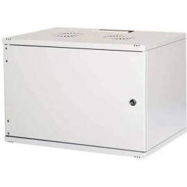 Шкаф коммутационный Lande NetBox Soho (LN-SH12U5440-LG-F0-2) настенный 12U 540x400мм пер.дв.металл задн.дв.стал.лист несъемн.бок.пан. направл.под закл.гайки 80кг серый 310мм 13.2кг 595мм IP20 сталь LN-SH12U5440-LG-F0-2