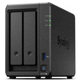 NAS сервер Synology DS723+, 2x3.5"/2.5" SATA III, 2xLan1Gb, 1xUSB2.0