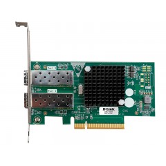 Сетевая карта D-Link DXE-820S/A1A, 10Gbps, 2xSFP+, PCI-Ex16