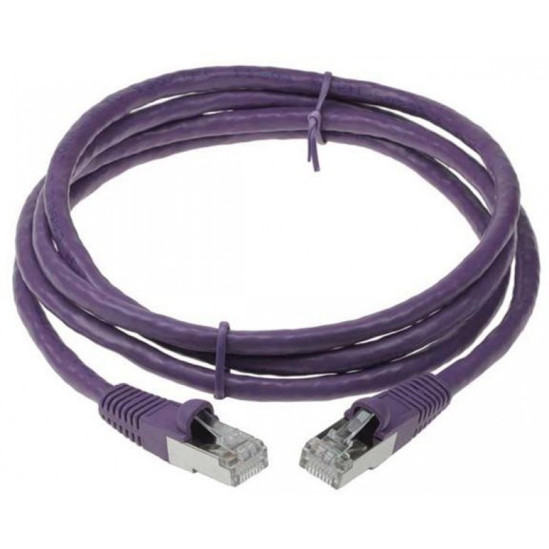 Патч-корд 1м, SSTP cat.6a, ACD ACD-LPS6AZ-10P, фиолетовый