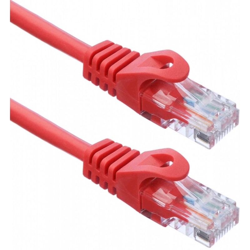 Патч-корд 0.5м, UTP cat.5e, ACD ACD-LPU5E-5DR, красный