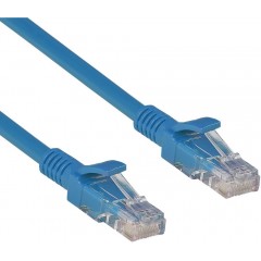Патч-корд 0.3м, UTP cat.5e, ExeGate UTP-RJ45-RJ45-5e-0,3M-BL EX258667RUS, синий