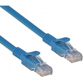 Патч-корд 0.3м, UTP cat.5e, ExeGate UTP-RJ45-RJ45-5e-0,3M-BL EX258667RUS, синий