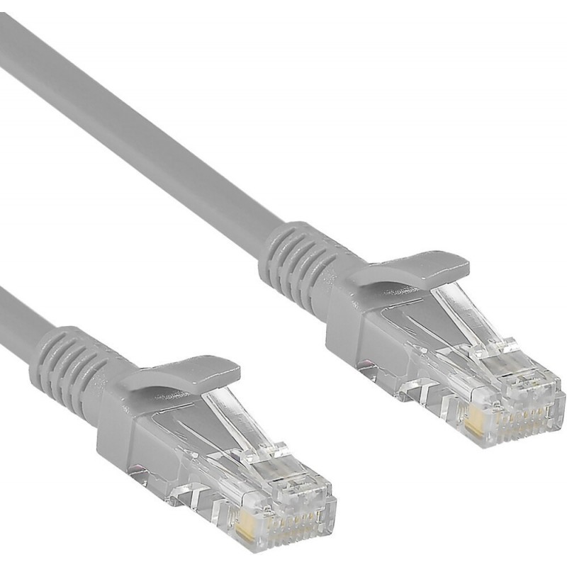 Патч-корд 30м, UTP cat.5e, ExeGate UTP-RJ45-RJ45-5e-30M-GY EX272303RUS, серый