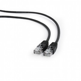 Патч-корд 2м, UTP cat.5e, Gembird/Cablexpert PP12-2M/BK, черный
