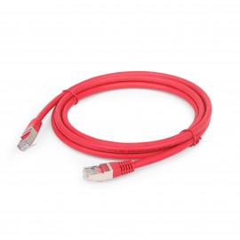 Патч-корд 2м, SSTP cat.6a, Gembird/Cablexpert PP6A-LSZHCU-R-2M, красный