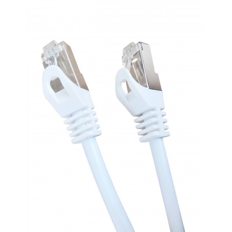 Патч-корд 10м, SSTP cat.6a, Gembird/Cablexpert PP6A-LSZHCU-W-10M, белый
