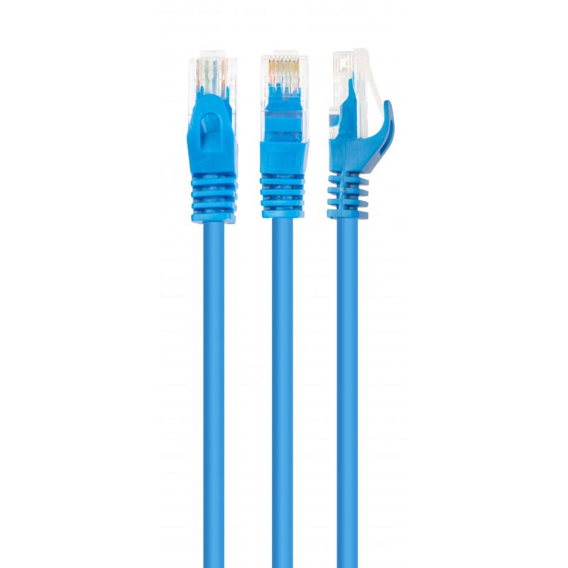 Патч-корд 0.5м, UTP cat.6, Gembird/Cablexpert PP6U-0.5M/B, синий
