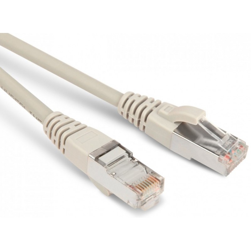 Патч-корд 2м, F/UTP cat.5e, Hyperline PC-LPM-STP-RJ45-RJ45-C5e-2M-LSZH-GY, серый