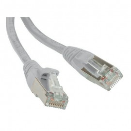 Патч-корд 3м, F/UTP cat.5e, Hyperline PC-LPM-STP-RJ45-RJ45-C5e-3M-LSZH-GY, серый