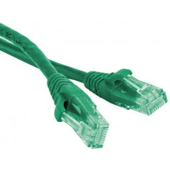 Патч-корд 0.15м, UTP cat.5e, Hyperline PC-LPM-UTP-RJ45-RJ45-C5e-0.15M-LSZH-GN, зеленый