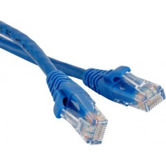 Патч-корд 1.5м, UTP cat.5e, Hyperline PC-LPM-UTP-RJ45-RJ45-C5e-1.5M-LSZH-BL, синий