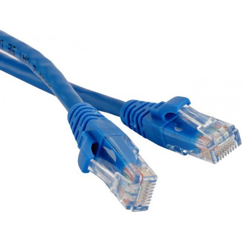 Патч-корд 1.5м, UTP cat.5e, Hyperline PC-LPM-UTP-RJ45-RJ45-C5e-1.5M-LSZH-BL, синий