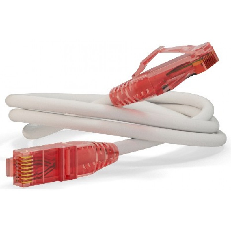Патч-корд 1.5м, UTP cat.5e, Hyperline PC-LPM-UTP-RJ45-RJ45-C5e-1.5M-LSZH-WH, белый