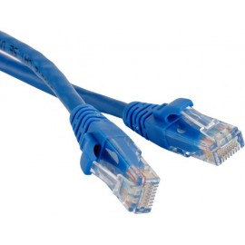 Патч-корд 1м, UTP cat.5e, Hyperline PC-LPM-UTP-RJ45-RJ45-C5e-1M-LSZH-BL, синий
