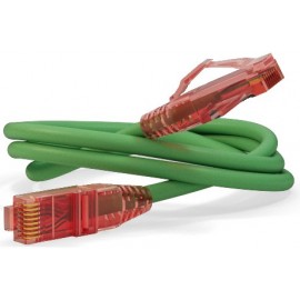 Патч-корд 2м, UTP cat.5e, Hyperline PC-LPM-UTP-RJ45-RJ45-C5e-2M-LSZH-GN, зеленый