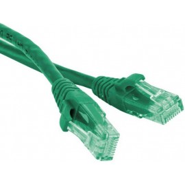 Патч-корд 3м, UTP cat.5e, Hyperline PC-LPM-UTP-RJ45-RJ45-C5e-3M-LSZH-GN, зеленый