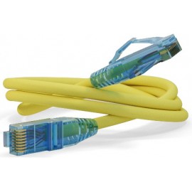 Патч-корд 2м, UTP cat.6, Hyperline PC-LPM-UTP-RJ45-RJ45-C6-2M-LSZH-YL, желтый