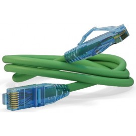 Патч-корд 3м, UTP cat.6, Hyperline PC-LPM-UTP-RJ45-RJ45-C6-3M-LSZH-GN, зеленый