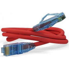 Патч-корд 5м, UTP cat.6, Hyperline PC-LPM-UTP-RJ45-RJ45-C6-5M-LSZH-RD, красный