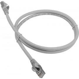 Патч-корд 5м, FTP cat.6a, Lanmaster LAN-PC45/S6A-5.0-GY, серый