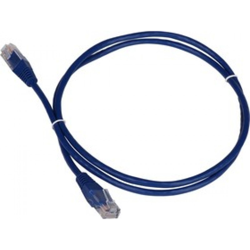 Патч-корд 0.5м, UTP cat.5e, Lanmaster TWT-45-45-0.5-BL, бандл 10 шт, синий