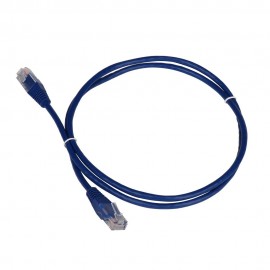 Патч-корд 1м, UTP cat.5e, Lanmaster TWT-45-45-1.0-BL, синий