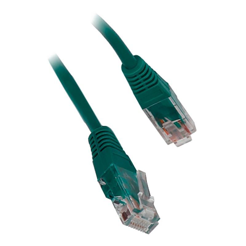 Патч-корд 10м, UTP cat.5e, Lanmaster TWT-45-45-10-GN, зеленый