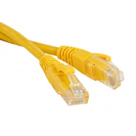 Патч-корд 5м, UTP cat.5e, Lanmaster TWT-45-45-5.0-YL, желтый