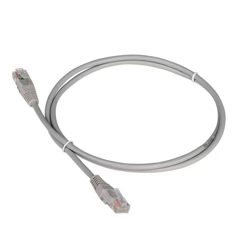 Патч-корд 1.5м, UTP cat.5e, TWT TWT-45-45-1.5-GY, черный