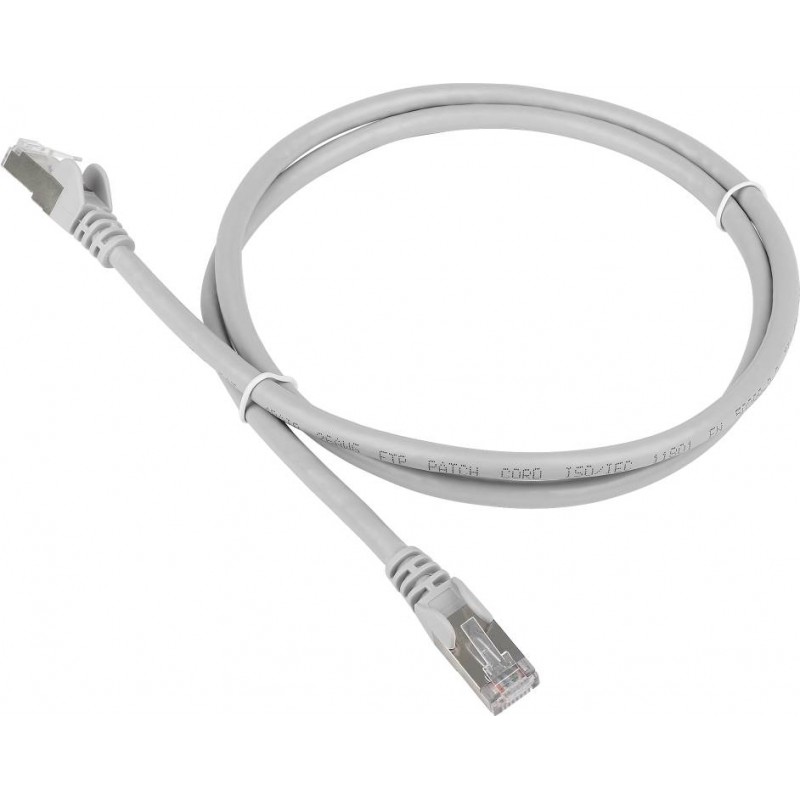 Патч-корд 0.5м, UTP cat.5e, TWT TWT-45-45-0.5/S-GY, серый