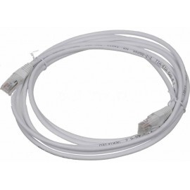 Патч-корд 3м, UTP cat.5e, TWT TWT-45-45-3.0-WH, белый