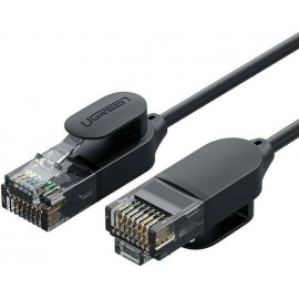Патч-корд 2м, UTP cat.6a, Ugreen NW122 70334, черный