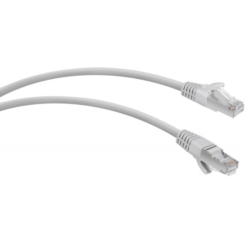 Патч-корд 0.3м, F/UTP cat.5e, WRline WR-PC-RJ45-FTP-5E-0.3-GY, серый