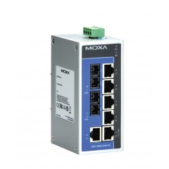 Коммутатор Moxa EDS-208A-SS-SC-T, 6xLAN 100Mbps, 2xSC SM
