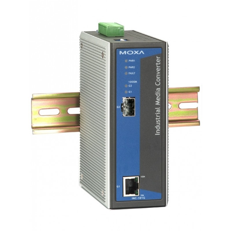 Медиаконвертор Moxa IMC-101G-T, Ethernet 1000BaseTX -> 1000BaseFX