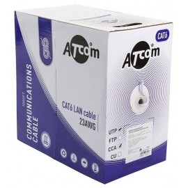 UTP кабель бухта 305м cat.5e Atcom AT4800, серый