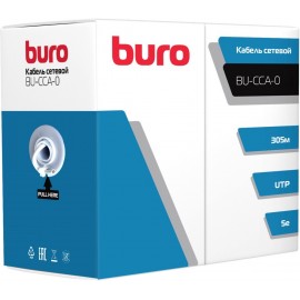 UTP кабель бухта 305м cat.6 Buro BU-CCA-052-CAT6
