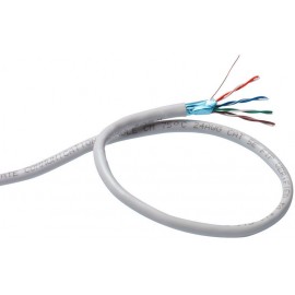FTP кабель бухта 305м cat.5e ExeGate FUTP4-C5e-CU-S26-IN-PVC-GY-305 EX138967RUS, серый