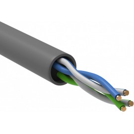 UTP кабель бухта 305м cat.5e ITK BC1-C5E02-111-305-G, серый