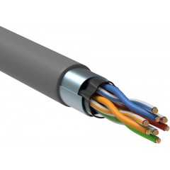 FTP кабель бухта 305м cat.5e ITK LC1-C5E04-321, серый