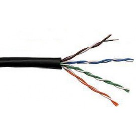 UTP кабель бухта 305м cat.5e Lanmaster LAN-5EUTP-OUT, черный