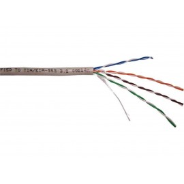 UTP кабель бухта 305м cat.5e Lanmaster NM-UTP5E2PR-CU, серый